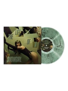 Taylor Swift Life Of A Showgirl Shiny Bug Wintergreen Onyx Marbled LP Vinyl